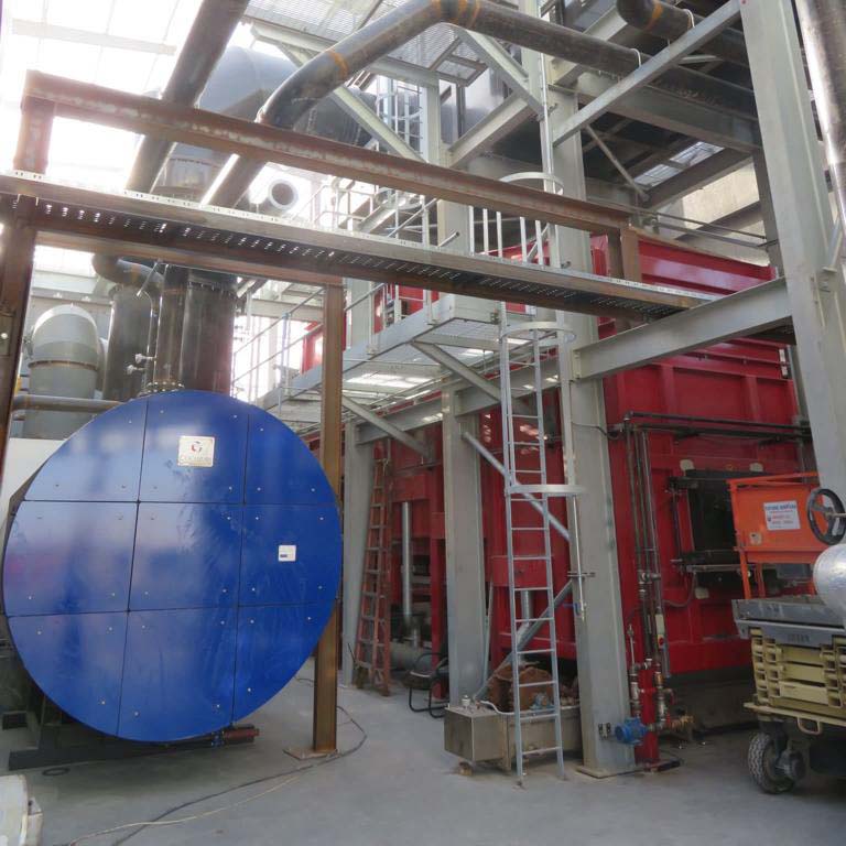 High Capacity Incinerator Being Installed