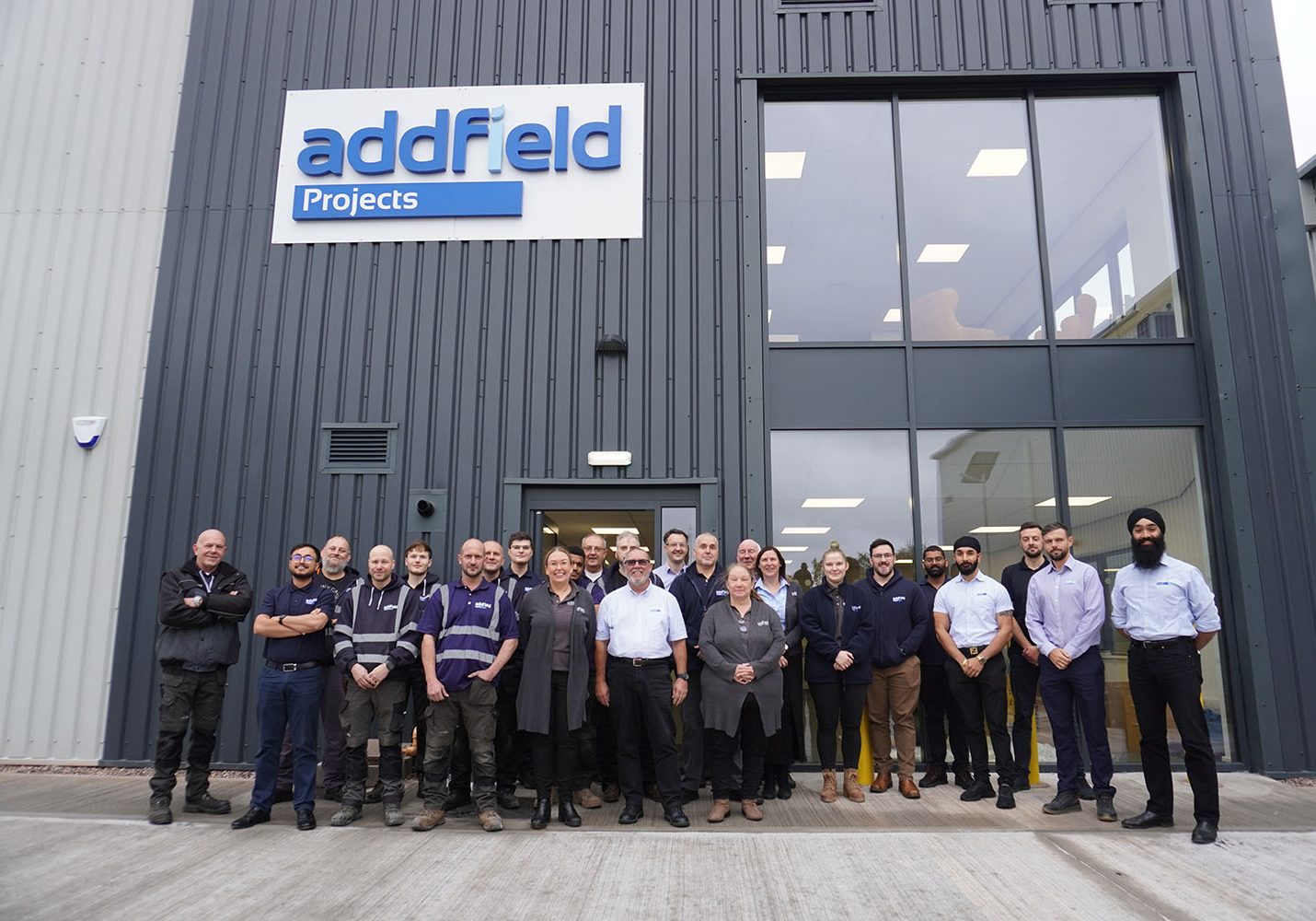 Addfield Projects New Premises Group Photo all staff 2025 Addfield Projects New Premises Group Photo all staff 2025
